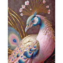Load image into Gallery viewer, Diamond Painting - Full Round - pink peacock (30*40CM)
