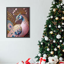 Load image into Gallery viewer, Diamond Painting - Full Round - pink peacock (30*40CM)
