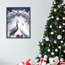 Load image into Gallery viewer, Diamond Painting - Full Round - Peacock wedding under the moon (30*40CM)
