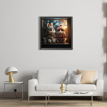 Load image into Gallery viewer, AB Diamond Painting - Full Round - winter night animals (40*40CM)
