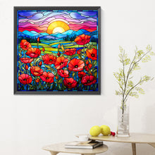 Load image into Gallery viewer, Diamond Painting - Full Round - sunshine poppy flower (30*30CM)
