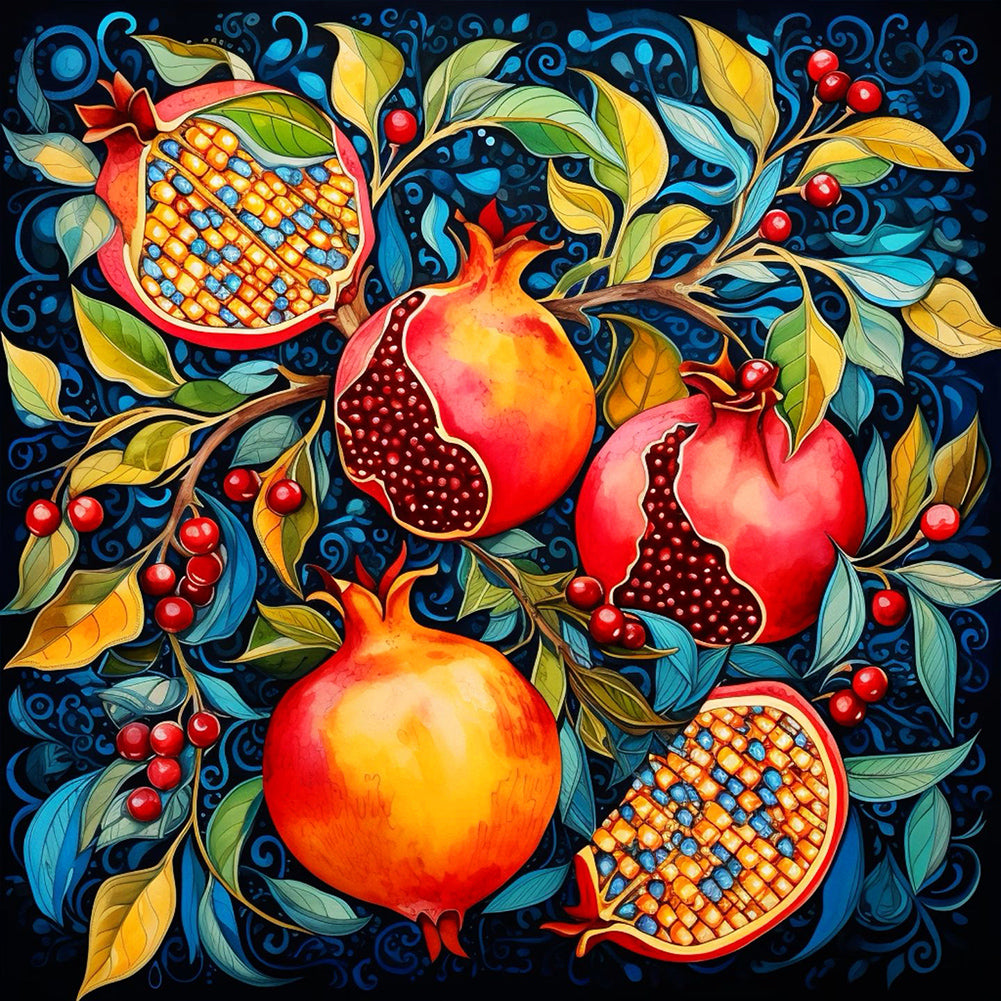 Diamond Painting - Full Round - Pomegranate (30*30CM)