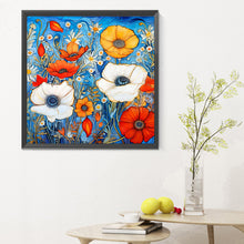 Load image into Gallery viewer, Diamond Painting - Full Round - poppy flower (30*30CM)
