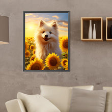 Load image into Gallery viewer, Diamond Painting - Full Round - sunflower dog (30*40CM)
