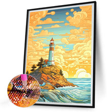 Load image into Gallery viewer, Diamond Painting - Full Round - Chaoyang seaside lighthouse (30*40CM)
