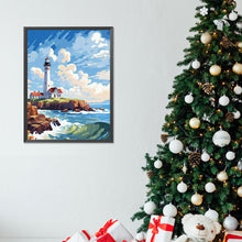 Load image into Gallery viewer, Diamond Painting - Full Round - Sunny seaside lighthouse (30*40CM)
