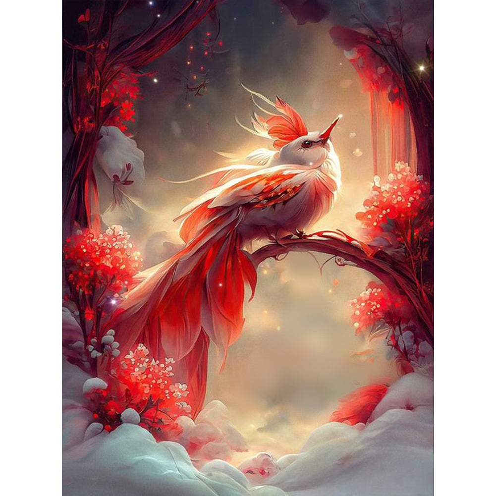 Diamond Painting - Full Round - Auspicious snow bird (30*40CM)