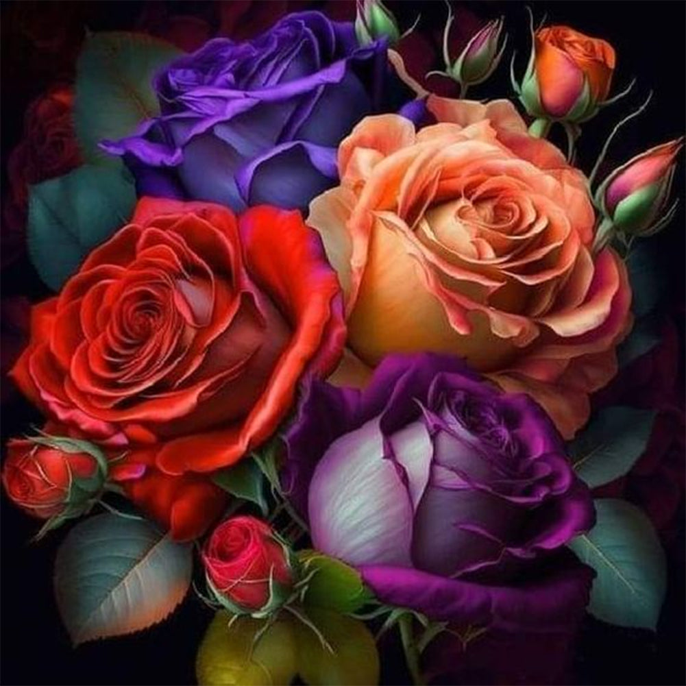 Diamond Painting - Full Round - Rose (30*30CM)