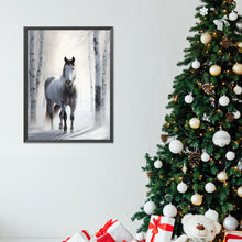 Load image into Gallery viewer, Diamond Painting - Full Round - white horse (30*40CM)
