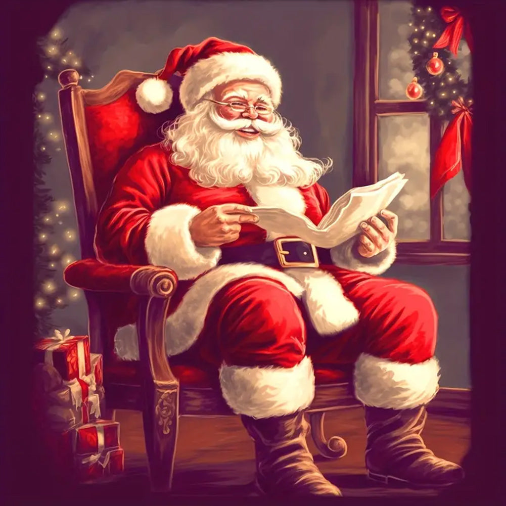 Diamond Painting - Full Round - Santa Claus (30*30CM)