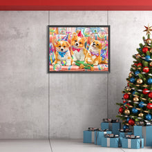 Load image into Gallery viewer, Diamond Painting - Full Square - three puppies (40*30CM)
