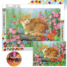 Load image into Gallery viewer, Diamond Painting - Full Square - cat (40*30CM)
