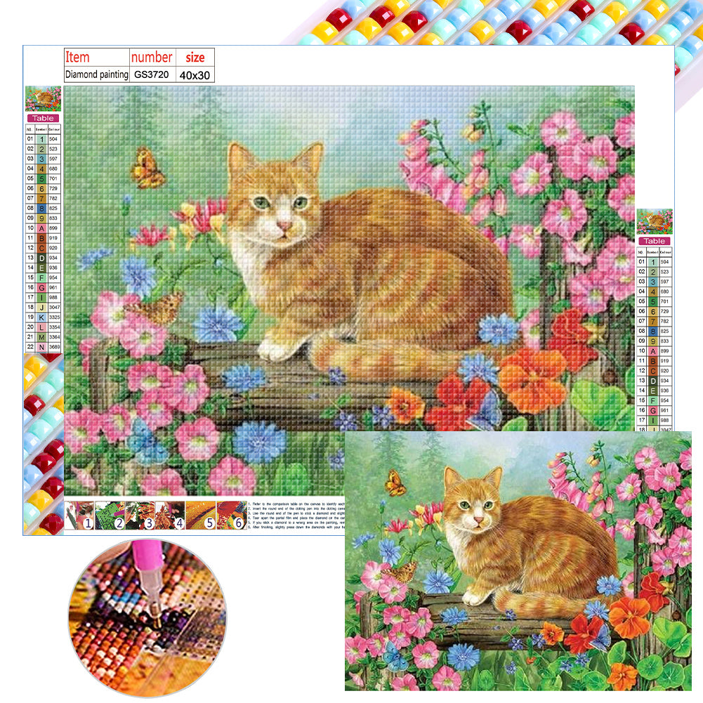 Diamond Painting - Full Square - cat (40*30CM)
