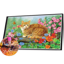 Load image into Gallery viewer, Diamond Painting - Full Square - cat (40*30CM)
