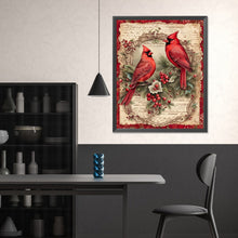 Load image into Gallery viewer, Diamond Painting - Full Square - Christmas cardinal (40*50CM)
