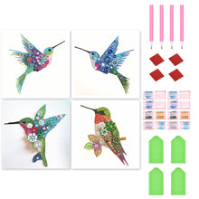 Load image into Gallery viewer, 4pcs Diamond Painting Set - hummingbird (30*30CM)
