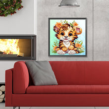 Load image into Gallery viewer, Diamond Painting - Full Round - tiger (30*30CM)
