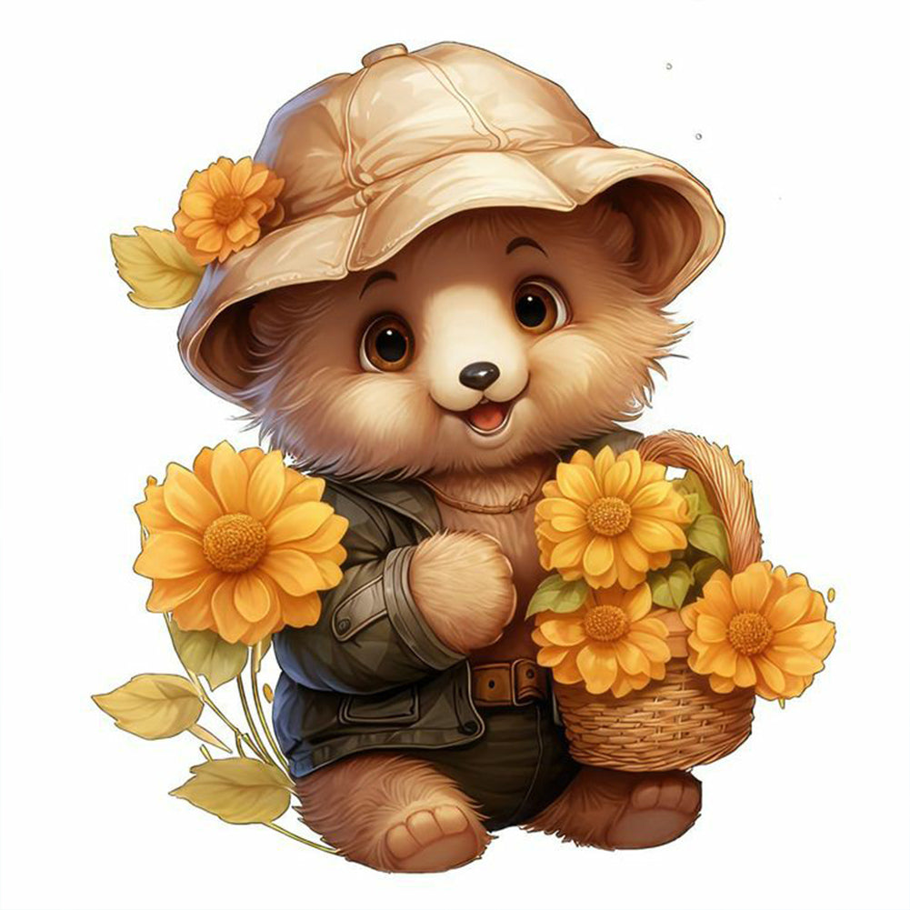 Diamond Painting - Full Round - bear (30*30CM)