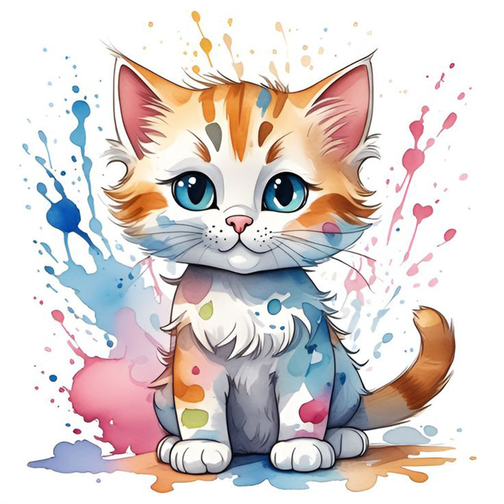 Diamond Painting - Full Round - cat (30*30CM)