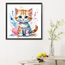 Load image into Gallery viewer, Diamond Painting - Full Round - cat (30*30CM)
