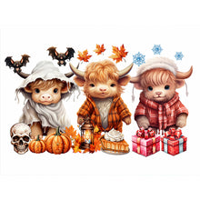 Load image into Gallery viewer, Diamond Painting - Full Round - halloween yak (40*30CM)
