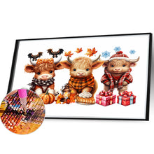 Load image into Gallery viewer, Diamond Painting - Full Round - halloween yak (40*30CM)
