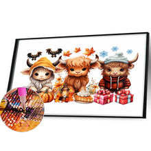 Load image into Gallery viewer, Diamond Painting - Full Round - halloween yak (40*30CM)

