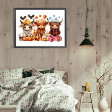 Load image into Gallery viewer, Diamond Painting - Full Round - halloween yak (40*30CM)
