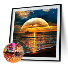 Load image into Gallery viewer, AB Diamond Painting - Full Round - sunrise at sea (40*40CM)
