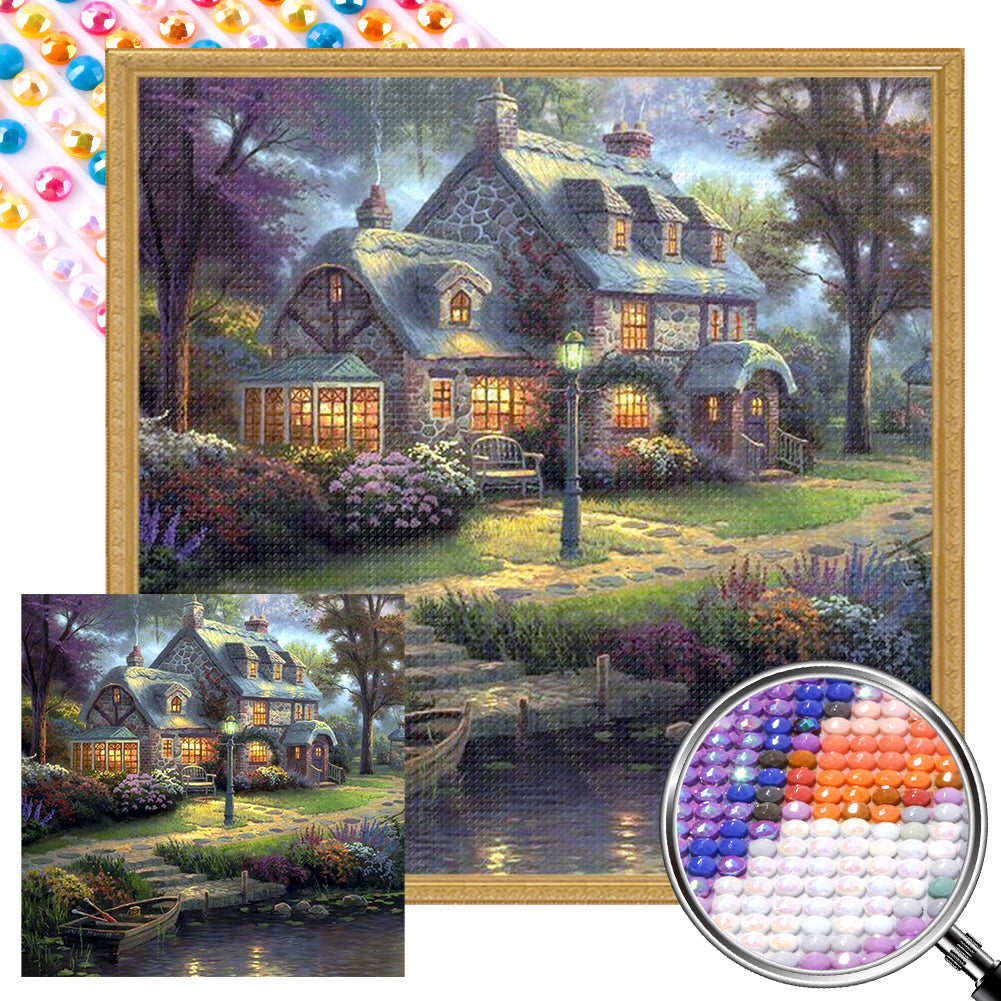 AB Diamond Painting - Full Round - country estate (40*40CM)