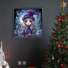 Load image into Gallery viewer, AB Diamond Painting - Full Round - winter girl (40*40CM)
