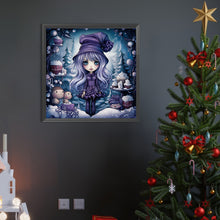 Load image into Gallery viewer, AB Diamond Painting - Full Round - winter girl (40*40CM)
