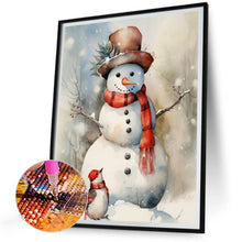 Load image into Gallery viewer, Diamond Painting - Full Round - Christmas snowman (30*40CM)
