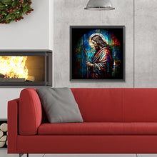 Load image into Gallery viewer, Diamond Painting - Full Round - God bless you Jesus (30*30CM)

