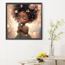 Load image into Gallery viewer, Diamond Painting - Full Round - curly hair girl (30*30CM)

