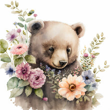 Load image into Gallery viewer, Diamond Painting - Full Round - Garland Brown Bear (30*30CM)
