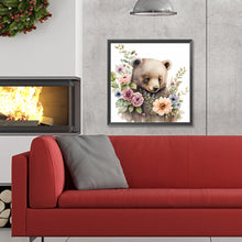 Load image into Gallery viewer, Diamond Painting - Full Round - Garland Brown Bear (30*30CM)
