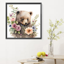 Load image into Gallery viewer, Diamond Painting - Full Round - Garland Brown Bear (30*30CM)
