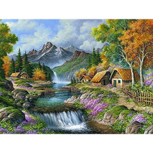 Load image into Gallery viewer, Diamond Painting - Full Square - waterfall country (40*30CM)
