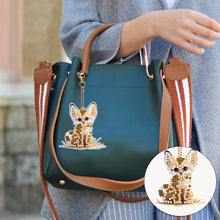 Load image into Gallery viewer, 6PCS Double Sided Special Shape Diamond Art Keyring (Baby Panther)
