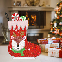 Load image into Gallery viewer, Desktop Round Diamond Painting Ornament Acrylic Xmas Stocking (#3)

