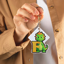 Load image into Gallery viewer, 26PCS Special Shape Diamond Art Keyring 26Letters for Adult Kid Handbag Decor
