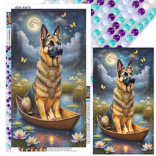 Load image into Gallery viewer, Diamond Painting - Full Round - Wolfdog on the boat (40*70CM)
