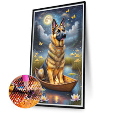 Load image into Gallery viewer, Diamond Painting - Full Round - Wolfdog on the boat (40*70CM)
