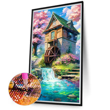 Load image into Gallery viewer, Diamond Painting - Full Round - house by pond (40*70CM)
