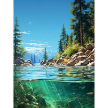 Load image into Gallery viewer, Diamond Painting - Full Round - Summer mountains and fields (30*40CM)

