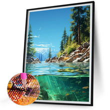 Load image into Gallery viewer, Diamond Painting - Full Round - Summer mountains and fields (30*40CM)

