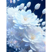 Load image into Gallery viewer, Diamond Painting - Full Round - Snow-colored ice lotus (30*40CM)
