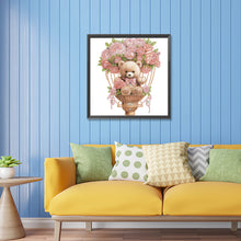 Load image into Gallery viewer, Diamond Painting - Partial Special Shaped - flowers hot air balloon bear (30*30CM)
