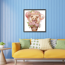 Load image into Gallery viewer, Diamond Painting - Partial Special Shaped - flowers hot air balloon bear (30*30CM)

